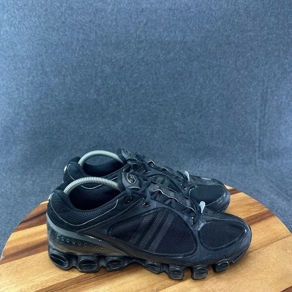 Adidas Mens Megaride 2008 Triple Black Sneakers Sz 9 143958 Y2K